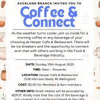 250810 Auckland Coffee & Connect Poster Invite
