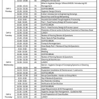 EHEDG ADHC Timetable   Nov 2025